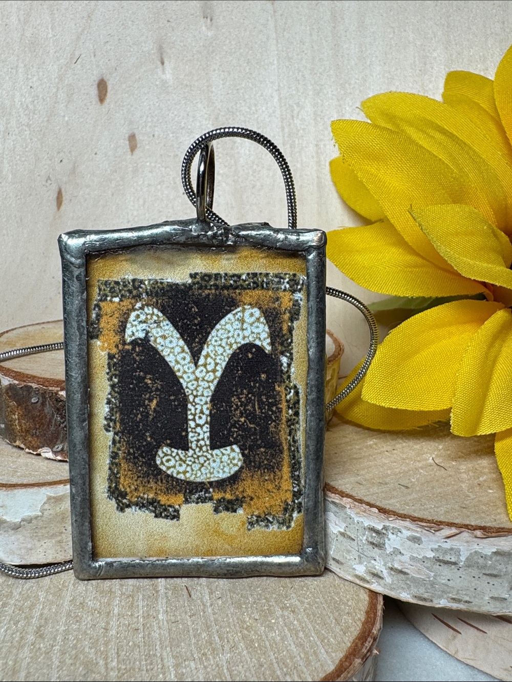 Yellowstone “Y” Pendant Necklace – Rustic Western Style 36” chain
